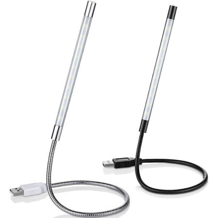 USB LED-läslampor, flexibel stång dimbar LED-lampa touch switch svanhals USB-lampa bärbar lampa för bok dator