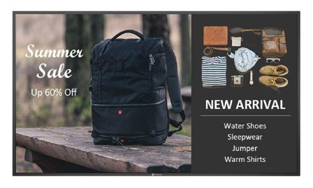 AG NEOVO QM-6502 65IN 3840 X 2160 350CD D-SUB HDMI DP LFD