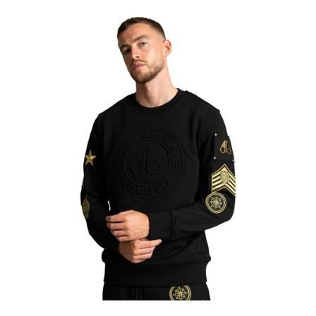 Moose Knuckles Sweatshirts , Zwart , Heren , Maat: S