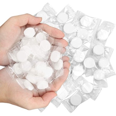 200 stk. engangskomprimerede håndklæder til rejse, bærbare mini-co