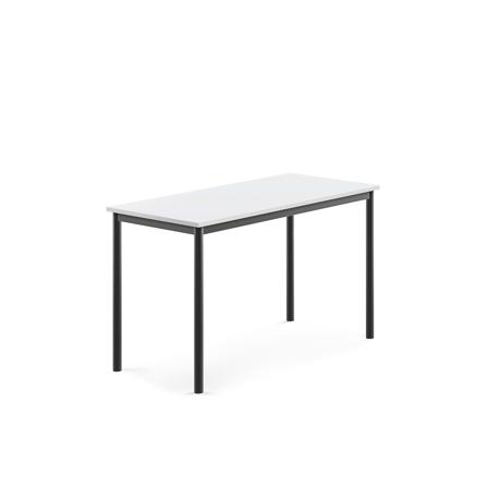 Tisch BORÅS, 1200x600x720 mm, Laminat weiß, anthrazit