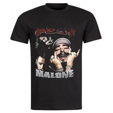 Post Malone T-shirt Noir Vintage Tour Kläder
