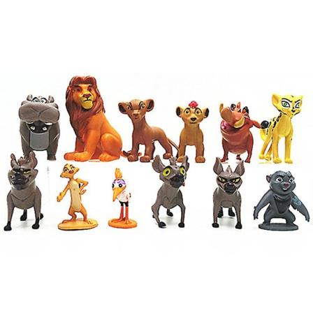 12 stk/sett Løvenes Garde leker, Løvenes Konge actionfigurer, dyr karakter leker sett hjem skrivebord dekor Db