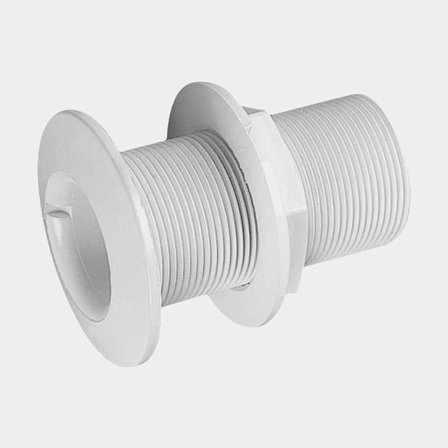 Bordsgenomföring plast 2" 118mm vit