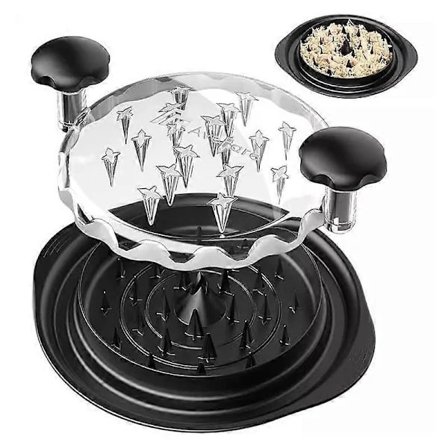 Kycklingstrimlare Verktyg Kött Bröst Strimling Separering Hackning Kvarn Maskin Med Lock För Strimling Kyckling Fläsk Nötkött svart