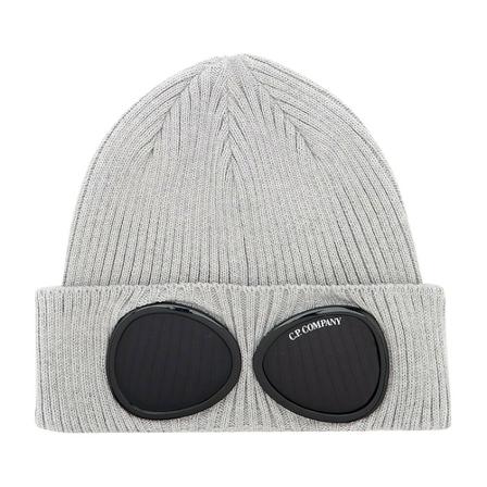 C.p. Company, Goggle Beanie Grijs, Heren, Maat:ONE Size