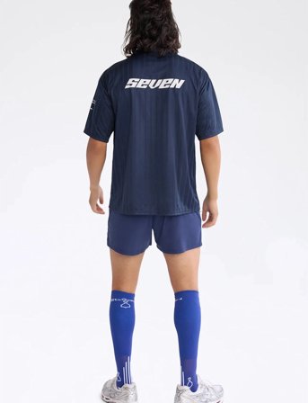 7 DAYS Active Graphic Soccer Tee - Navy - L