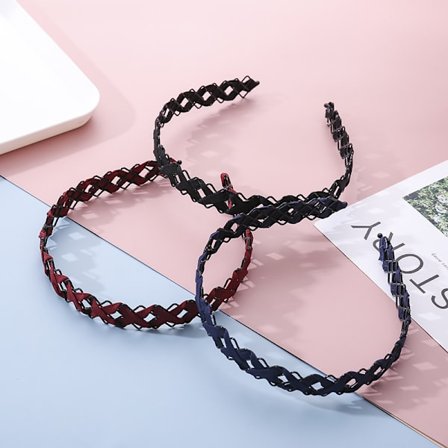 3 stk. Mode Hule Hårbånd, Kvinder Piger Vævet Pandebånd