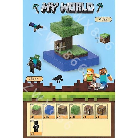 Spill Minecraft mini Figur Kart DIY Magnetiske Leker Minecraft Dungeons Tegneserieverden Modeller Kreative Leker For Barn Gaver