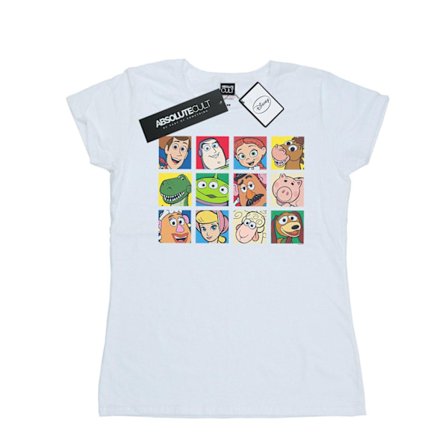 Disney Dam/Dam Toy Story Karaktär Rutor Bomull T-shirt