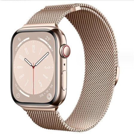 Milanese-lenkkiranneke Apple Watch -rannekkeelle iwatch Series 9 3 6 5 SE 7 8 Ultra 2 starlight