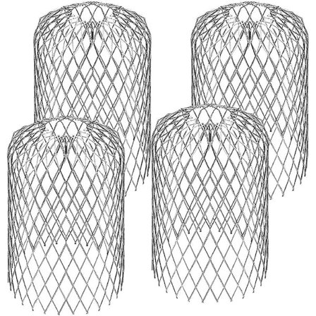 4 stk. Aluminium Tagrende Si 8*15cm - Sølv