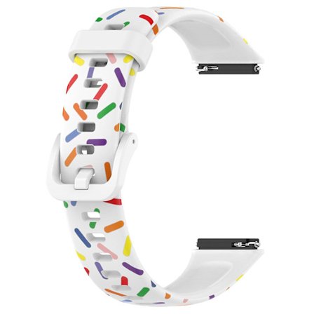 Huawei Band 7:lle värikäs pilkullinen ranneke, vaihto silikoninen kellon ranneke