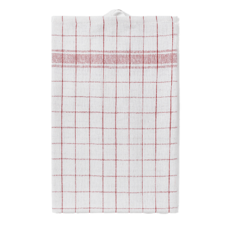 Åhléns Home Kökshandduk i linnemix Morberg x 50x70 cm Kökstextil Röd ONESIZE