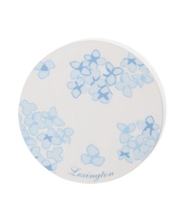 Lexington Lamineret dobbeltsidet bordskåner, blå/hvid (sæt med 4)