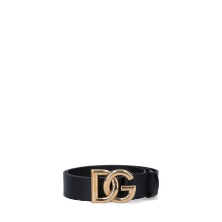 Dolce & Gabbana, Belts Zwart, Heren, Maat:90 CM