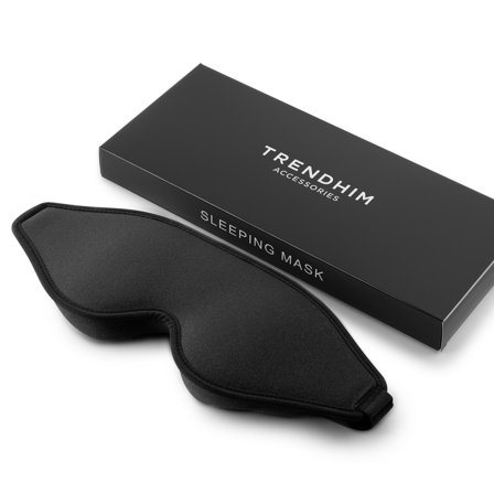 Schwarze ergonomische Baumwoll-Schlafmaske für Männer - Geschenke für ihn