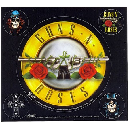 Guns N Roses Stickers En Storlek Flerfärgad