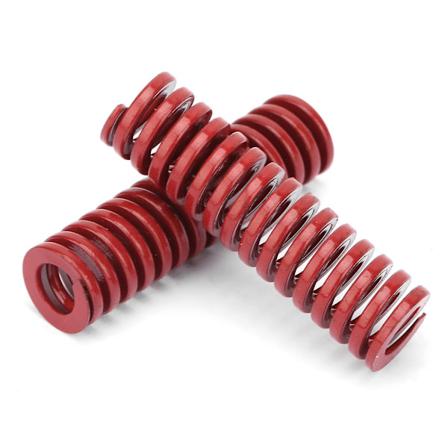 2 st OD 10 mm ID 5 mm Hög noggrannhet Stål Röd Medellång belastning gjutformsfjäder (TM10*60 mm)