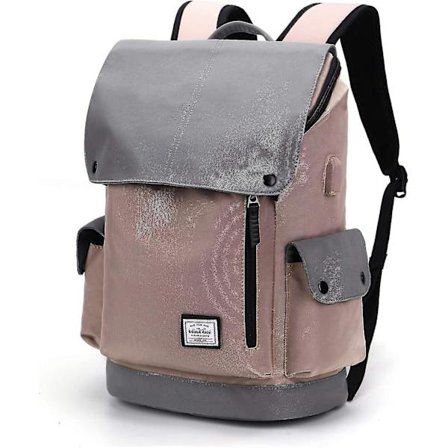 Usb-port bærbar PC-ryggsekk for kvinner og menn, dagstursekk, skolesekk for 15,6-tommers bærbar PC