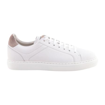 Brunello Cucinelli Men& Sko Sneakers White Ss23 Hvid, Herre, Størrelse: 42 EU