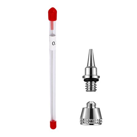 Præcisions Airbrush Nåle Dyse, Reservedele til Professionel Airbrush Sprøjte med Nem Installation, Utility Dele Sæt Kompatibelt med Almindelige