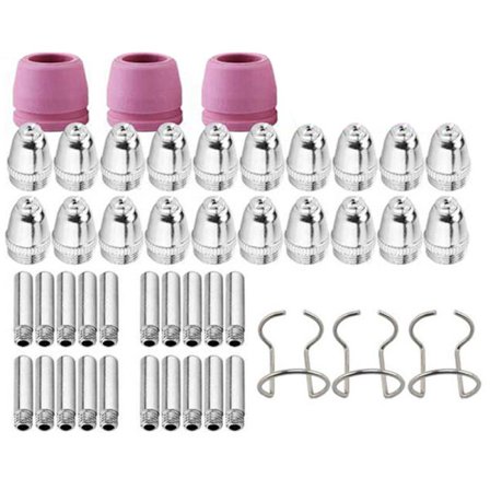 46 deler sett for SG-55 -60 WSD-60 Plasma Cutter forbruksvarer dyser spiss skjære elektroder hette skjold 1,0 mm