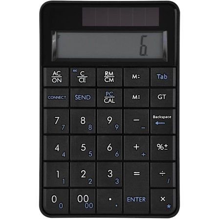 Mini 2.4G USB langaton 2-in-1 29 näppäimen numeronäppäimistö ja laskin LCD-näytöllä