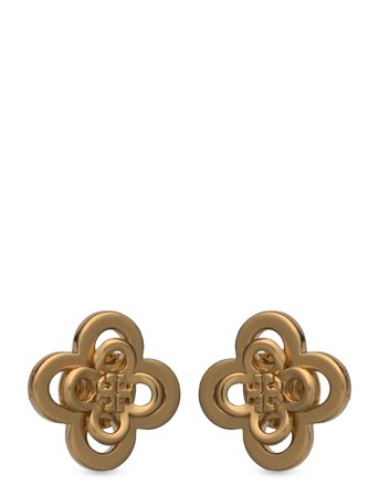 Tory Burch Forget Me Not Clover Stacked Stud Earrings - Gold - ONE SIZE