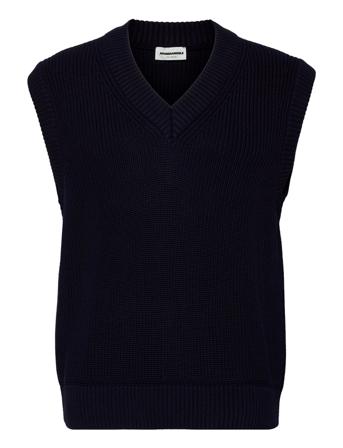 Westaa Knitwear Knitted Vests Blå ARMEDANGELS