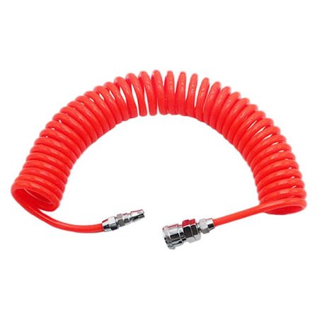 Spiralformad tryckluftslang, spiralformad luftslang med koppling, spiralformad ledning, flexibel slang