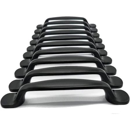 20x Handtag Köksluckor Skåpluckor Lådhandtag Möbelhandtag Lådor CC 96mm, Svart Aluminium
