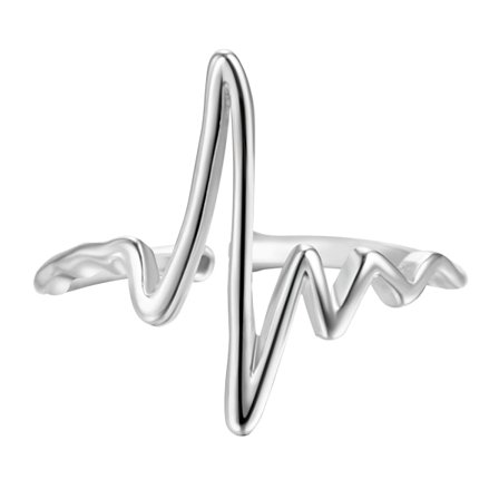 Ring i Sterling Silver - Livets Tecken Sjuksköterska Casual Polerad Smycke