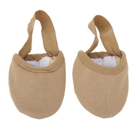 Halvsolet Dansesko Åndbar Strækbar Skridsikker Halvsolet Ballet Slipper til Dans Yoga Øvelse Hudfarve S