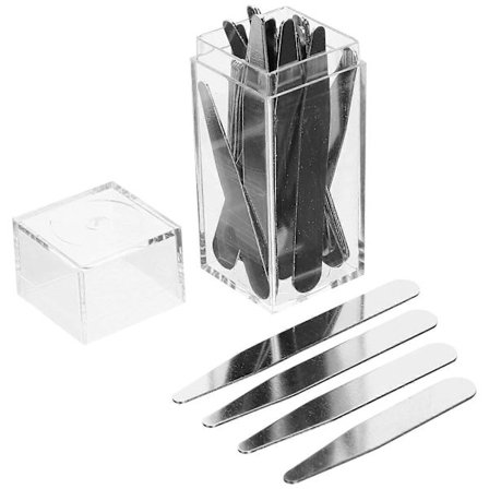 36 stk. kravespiler i metal til skjorter, kravespiler til herreskjorter, herregave