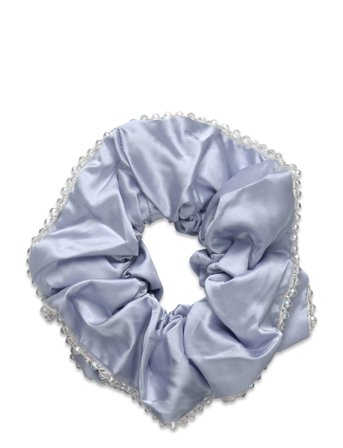 Luster Bead Scrunchie Blue Becksöndergaard