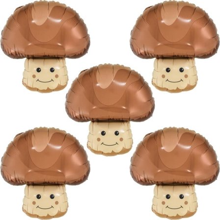 IC Svampballonger Grönsaker Ballonger Svampfolieballonger Veggietema Festdekorationer Ballonger för födelsedag 5 stycken