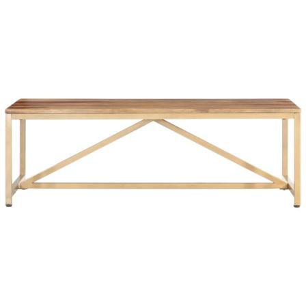 Vidaxl Soffbord 120x60x40 Cm Massivt Sheshamträ Brun