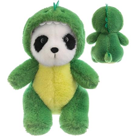 Panda plysj leketøy - Koselig utstoppede leker for barn, myk fleksibel dinosaurleke, bærbar beroligende leke (30CM)