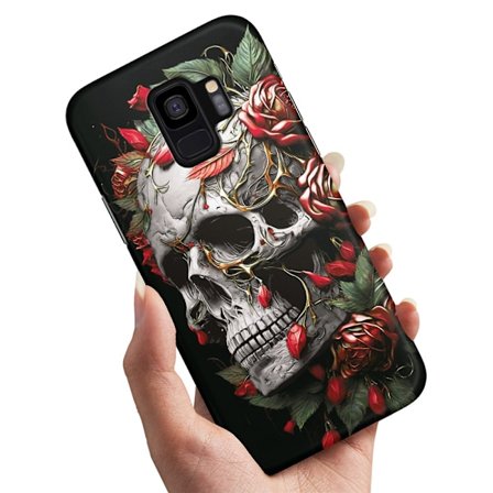 Samsung Galaxy S9 - Skal/Mobilskal Skull Roses