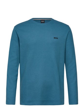 Waffle Ls-Shirt Blue BOSS