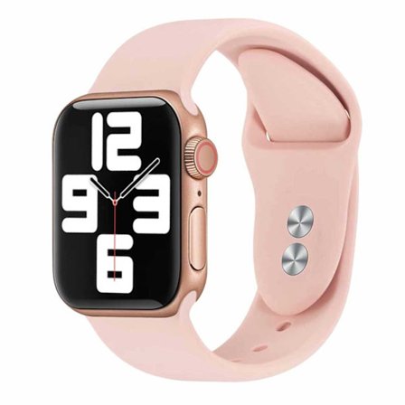 Apple Watch -yhteensopiva 42/44/45/49 1-8/SE/ULTRA-PILICON-RANKE PINKINEN
