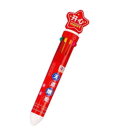 4stk 10-farger kulepenn 10-farger GLAD GLAD