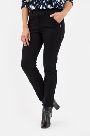 BRANDTEX - Bukser - Sort - Lynlås Lomme