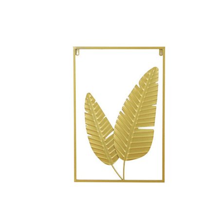 rauta taide olohuoneen kodin seinäkoriste pelti parvekkeen seinävaate, begonian lehti 40*3*60cm,