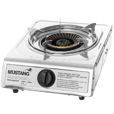 Mustang Gasolkök 1-brännare Uteliv Silver