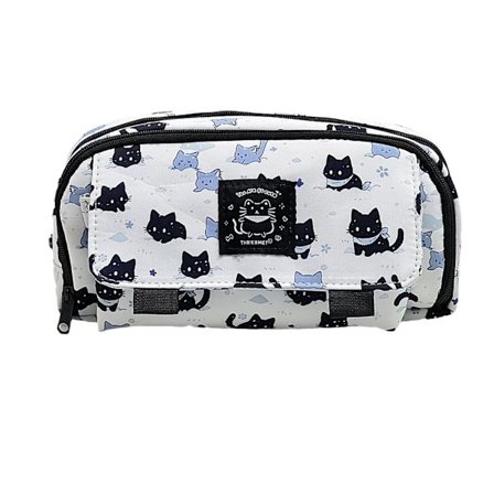 Katte Penalhus, Æstetisk Multi-brug Organizer til Papirvarer & Makeup, Kontor- & Skoleartikler