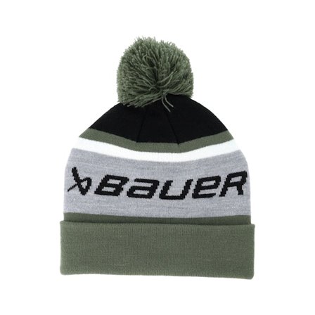 Kinder Bauer - Grün pom Mütze - Kinder Intarsia Knit Grey/Green Pom @ Hatstore