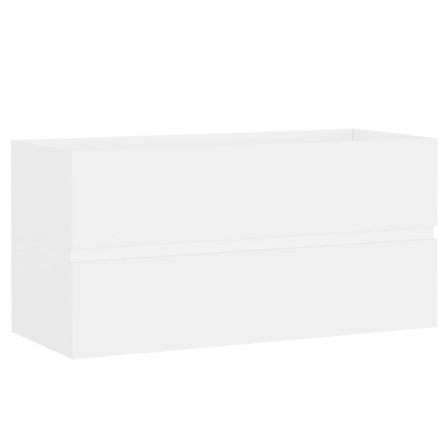 Vidaxl Tvättställsskåp Vit 90x38,5x45 Cm Spånskiva Vit
