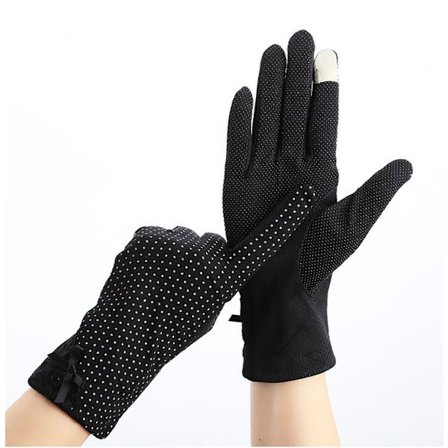 Dam solskydd körhandskar (svart), andningsbar tunn a